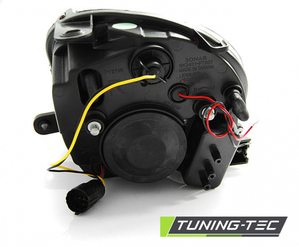 LED Tagfahrlicht Design Scheinwerfer für Fiat 500 07-15 schwarz